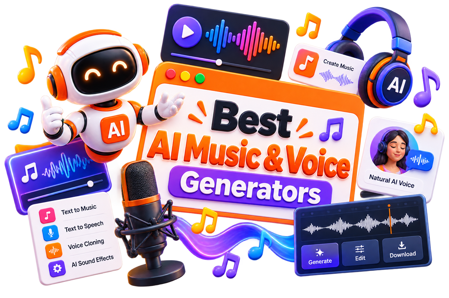 best ai music voice generators