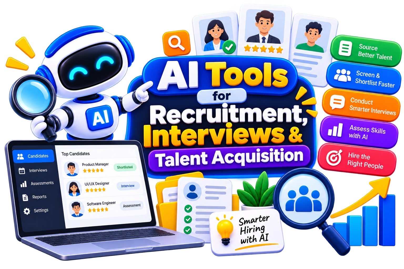 best AI Tools for Recruitment, Interviews