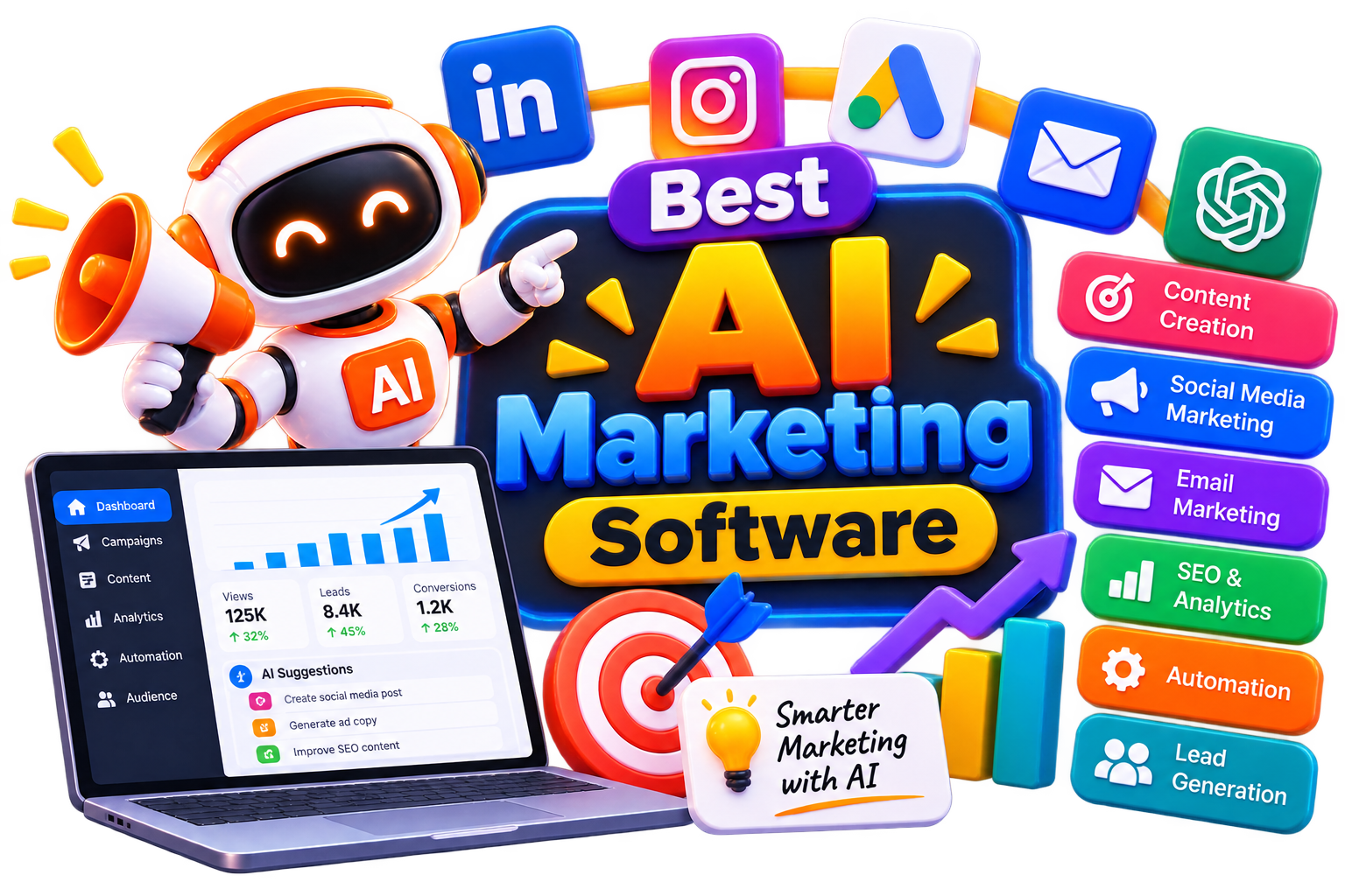 best ai marketing softwares tools