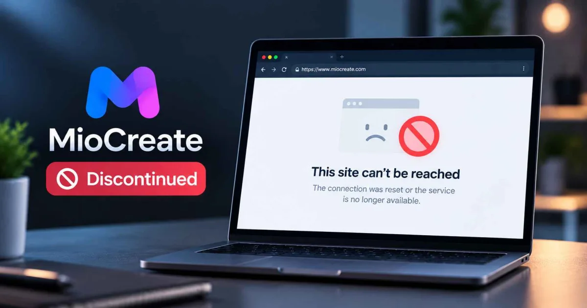 MioCreate Discontinued_ Site Unavailable