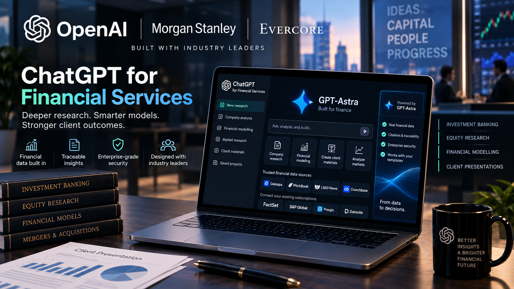 OpenAI Launches ChatGPT for Financial Services With Built-in Financial Data